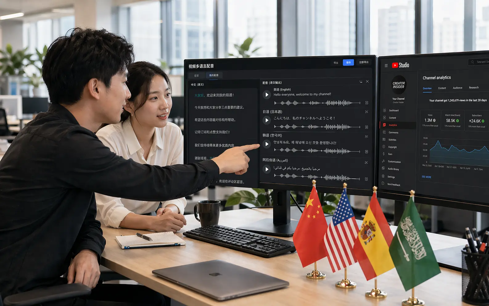 内容团队使用 VoxCPM2 进行多语种视频翻译配音